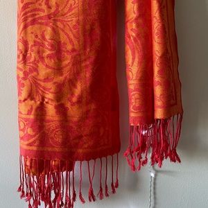 Bright Orange and Burnt Orange Scarf